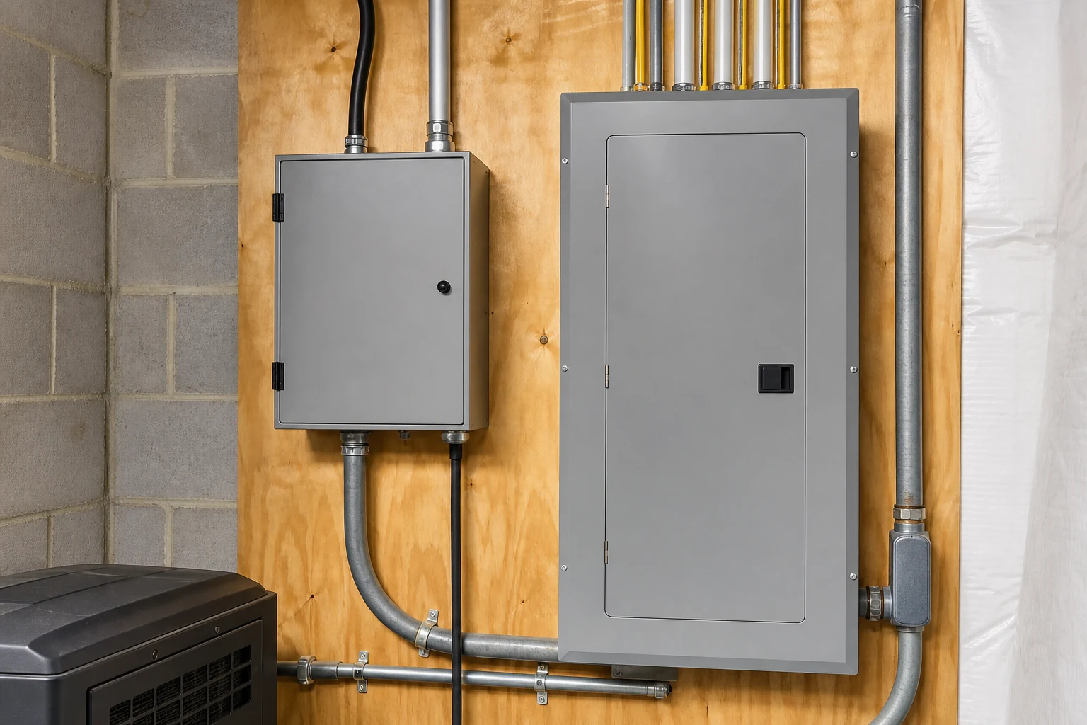 Residential transfer switch and electrical panel planning